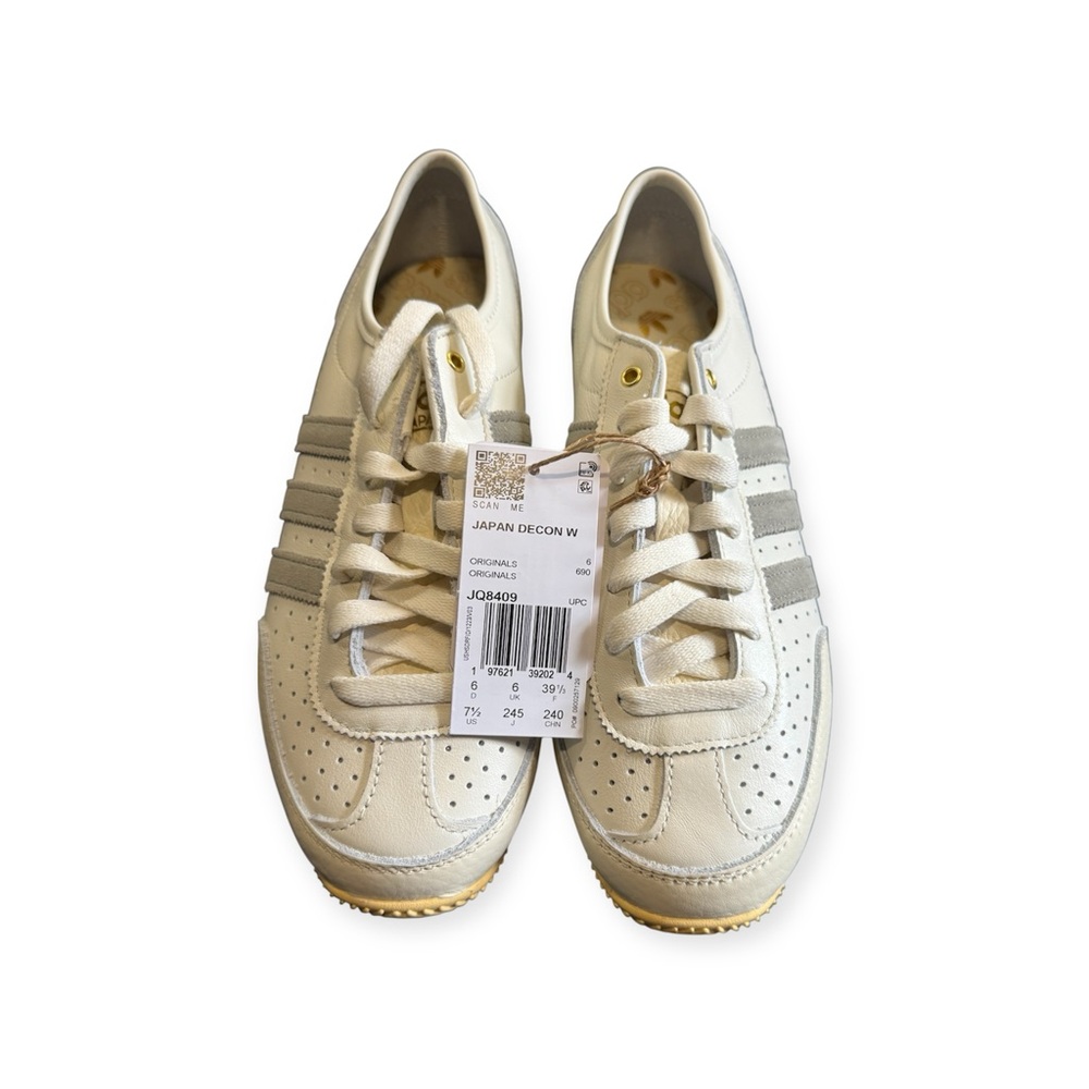 Adidas Cream and Gray Sneakers